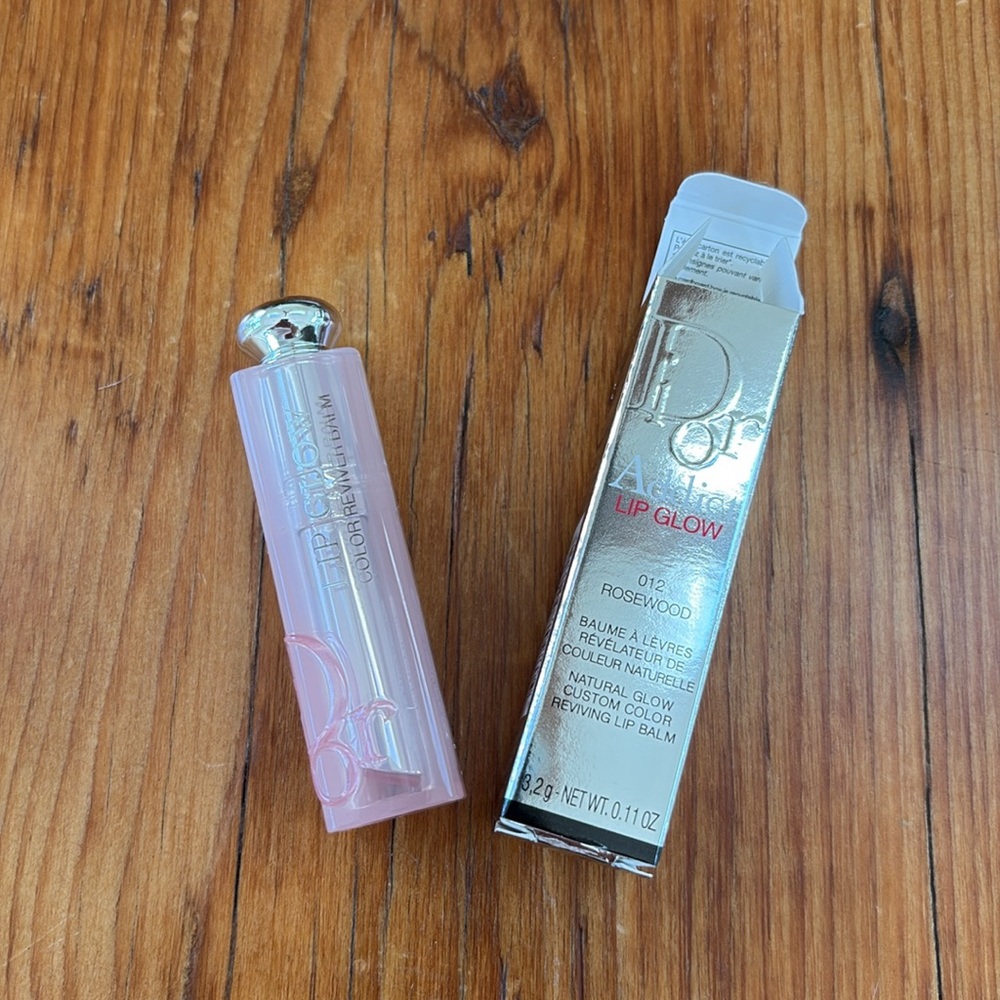 Dior Addict Lip Glow balm 012 rosewood new in box pink shine lip oil nourishing - Picture 12 of 12